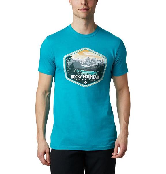 Columbia T-Shirt Herre Pegasus Blå WLNX97135 Danmark